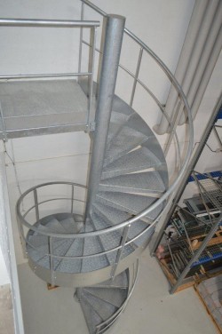 escalier helicoidal vue de dessus